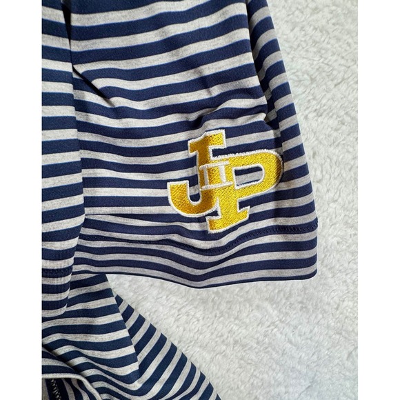 Peter Millar Summer Comfort Polo Shirt Mens Large Stripe Embroidered Golf  L - Picture 7 of 13